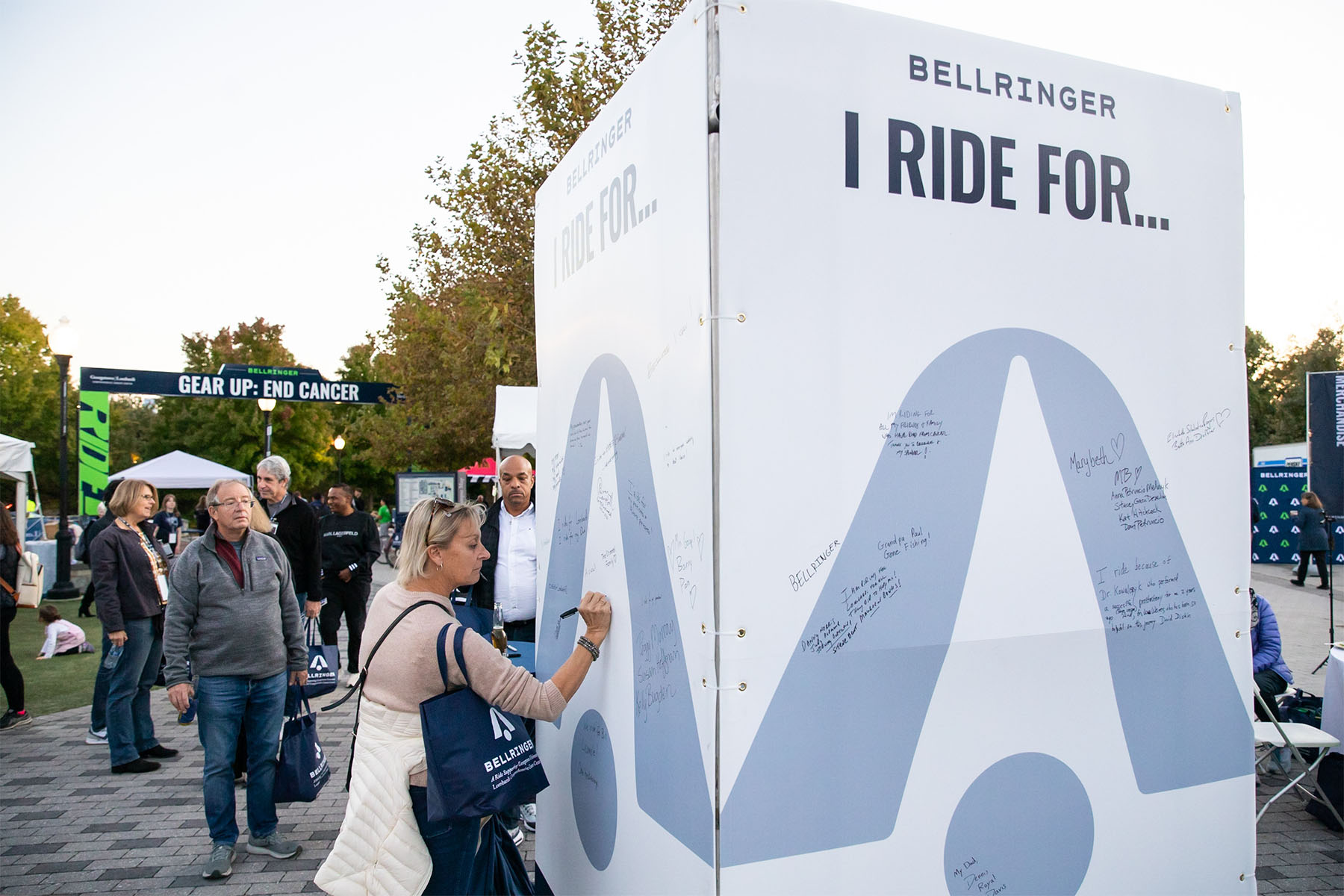 BellRinger rider writing why she rides