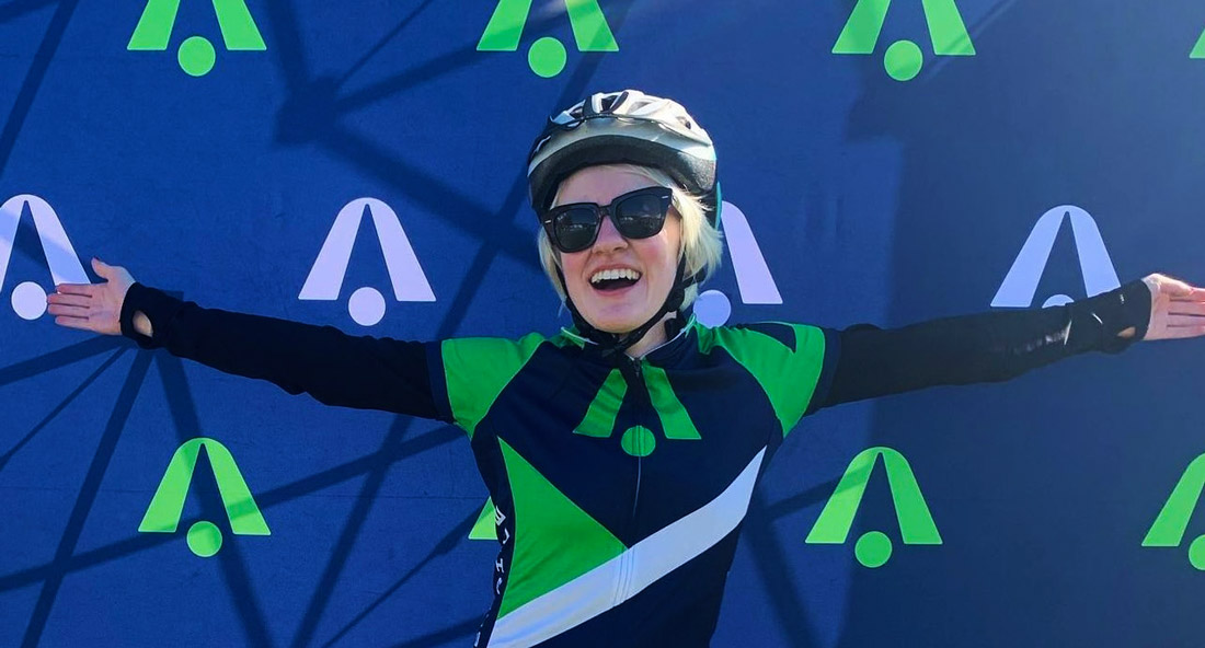 Marissa Nissely BellRinger Rider at 2022 Finish Line